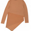 Zara Femme Tunique Asymétrique UK 12 Beige Moyen