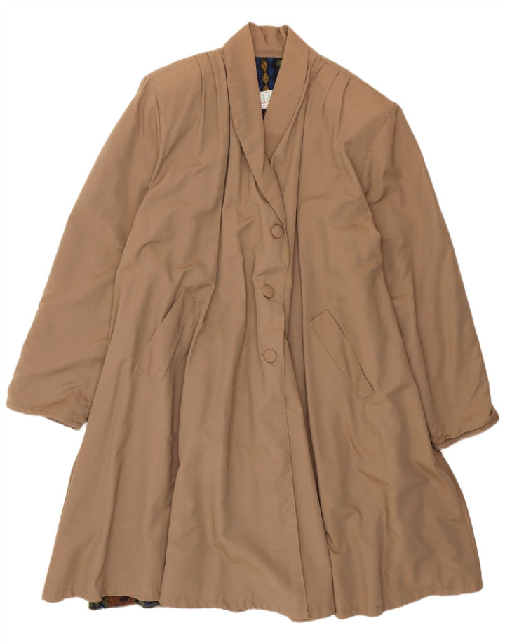 pardessus femme vintage UK 14 Grand Beige