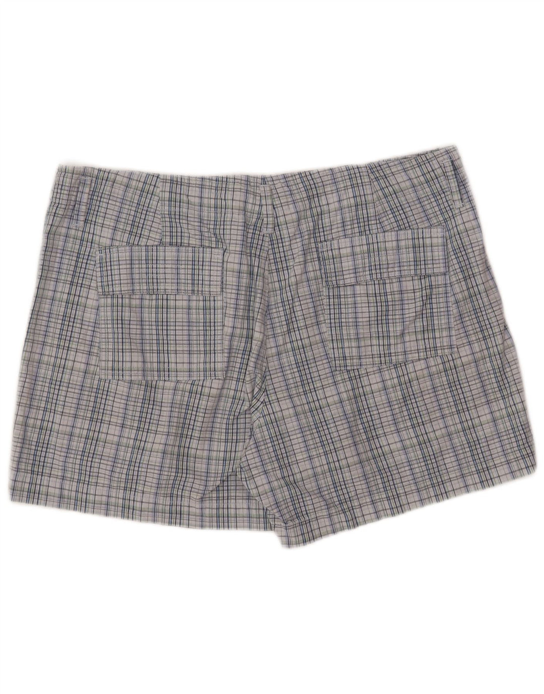 Lee Short Chino pour Femme US 16 2XL W36 Bleu à Carreaux Coton