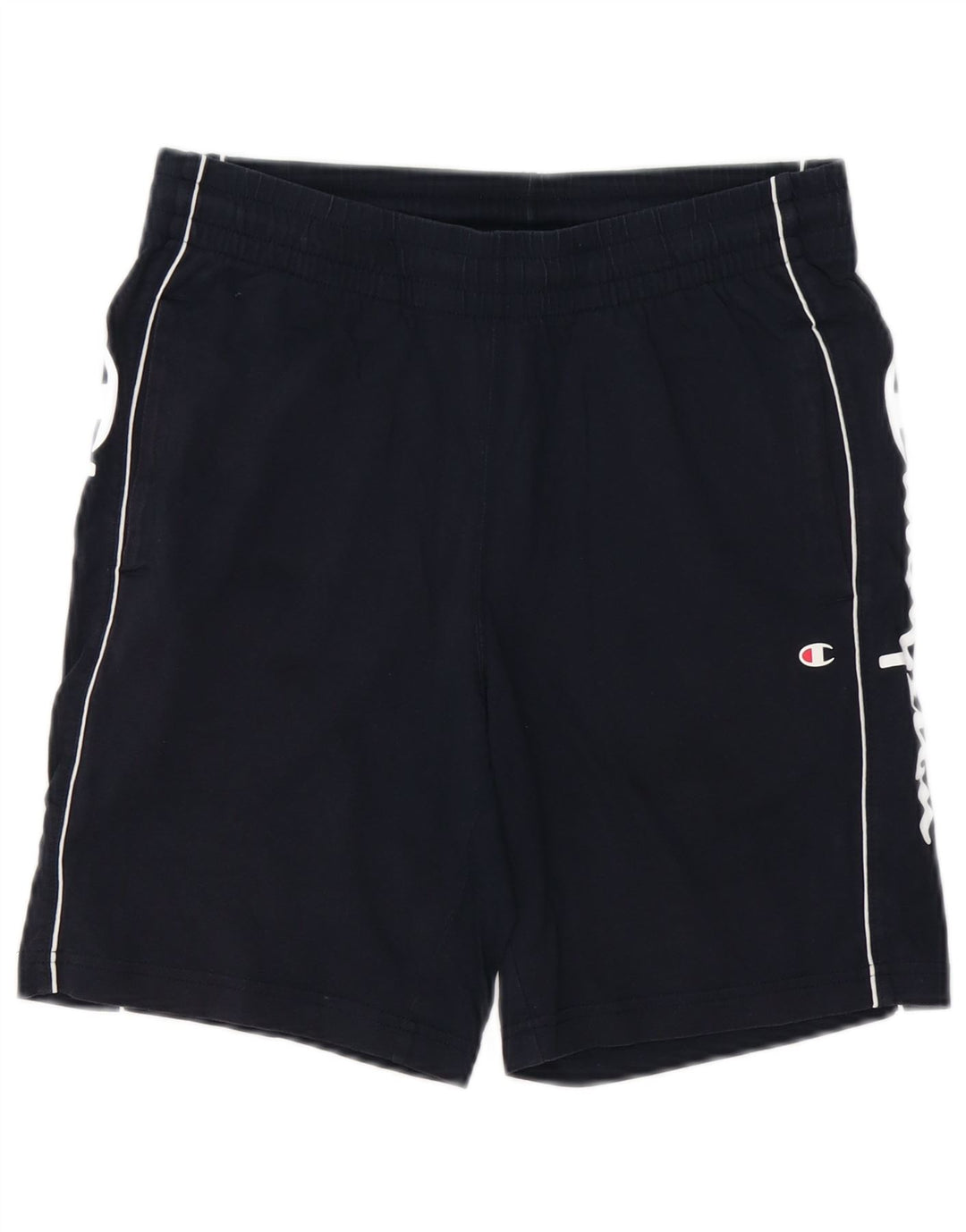 CHAMPION Short de Sport Graphique Homme Petit Bleu Marine