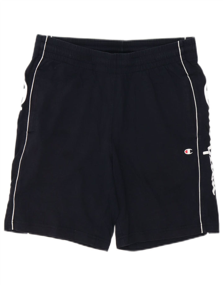 CHAMPION Short de Sport Graphique Homme Petit Bleu Marine