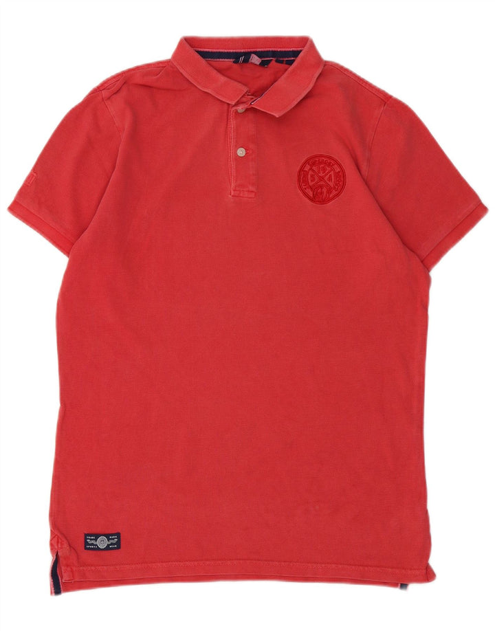 Superdry Polo Homme Rouge Moyen Coton