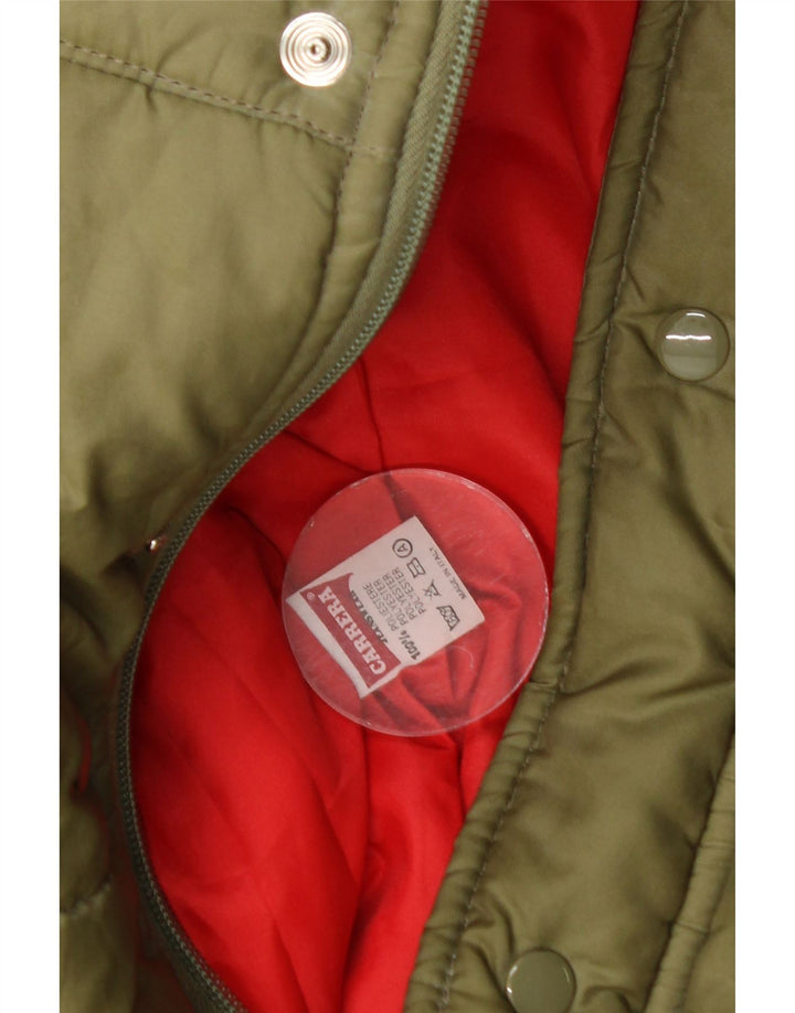 Carrera Gilet rembourré pour homme UK 40 Large Kaki Colourblock Polyester