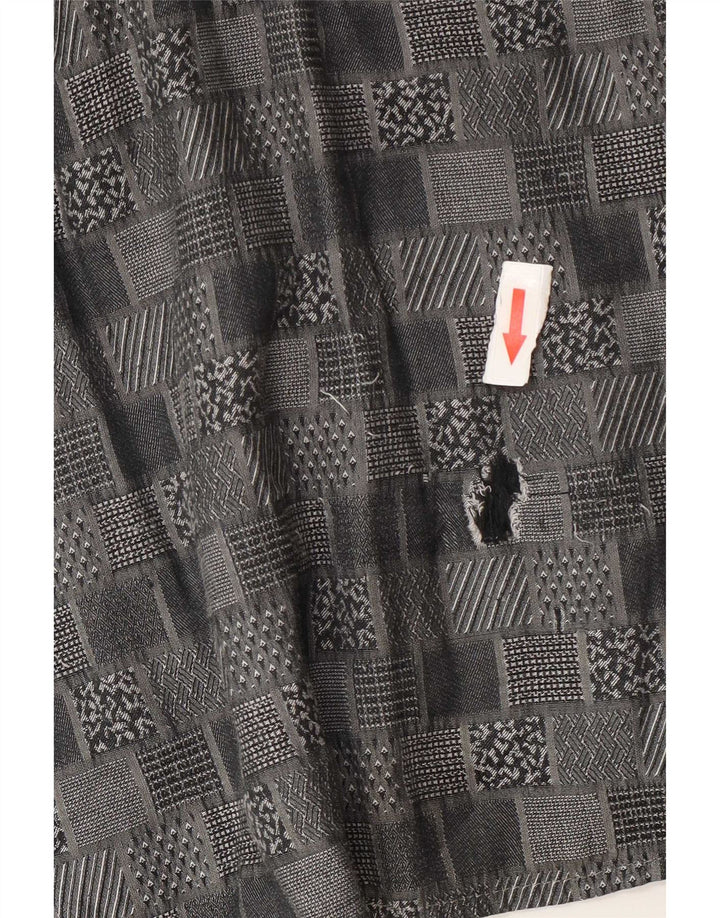 Canda Chemise Homme Taille 39/40 15 1/2 Gris Moyen Géométrique