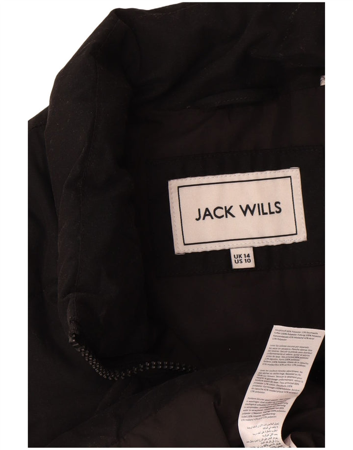 Jack Wills Gilet Femme UK 14 Large Noir Coton