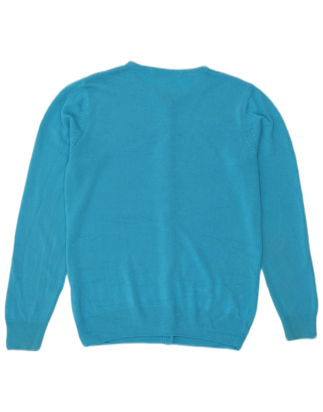 Marks & Spencer Pull Cardigan Femme UK 8 Petit Acrylique Turquoise