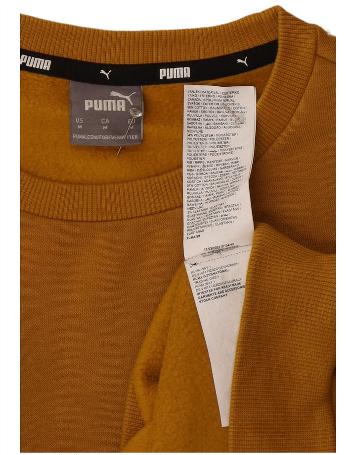 Puma Sweat-Shirt Homme Jaune Moyen Coton