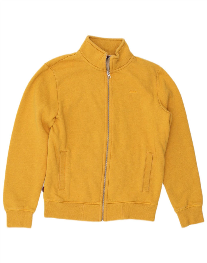 Superdry Veste de survêtement pour homme en coton jaune petit