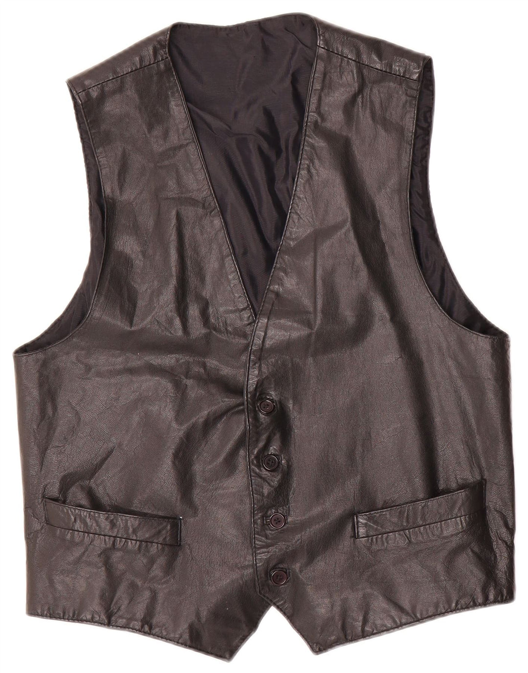 Conbipel Gilet en Cuir Homme IT 52 Large Noir