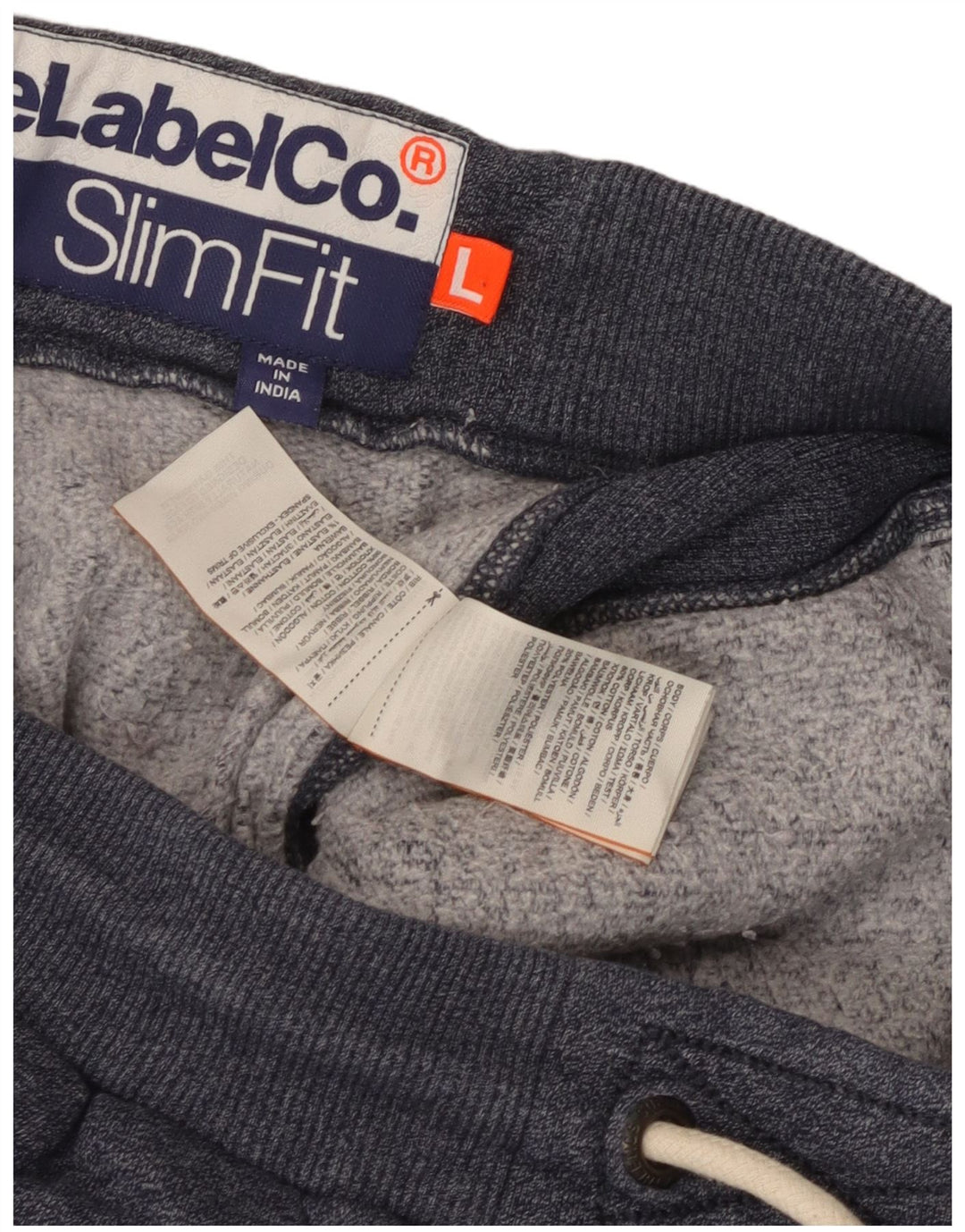 Superdry Homme Pantalon De Survêtement Slim Fit Joggers Large Bleu Marine Moucheté