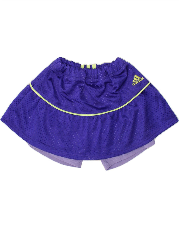 ADIDAS Girls Skort 5-6 Years Blue Colourblock Polyester Vintage Adidas and Second-Hand Adidas from Messina Hembry 