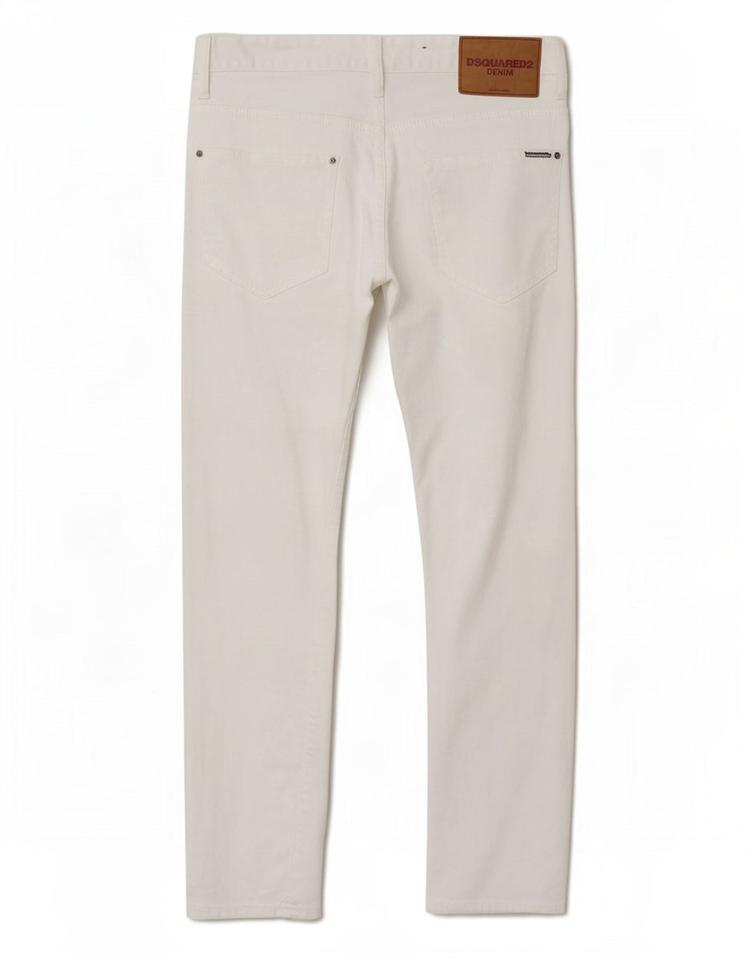 Dsquared2 Homme Jean Slim En Détresse W36 L28 Coton Blanc