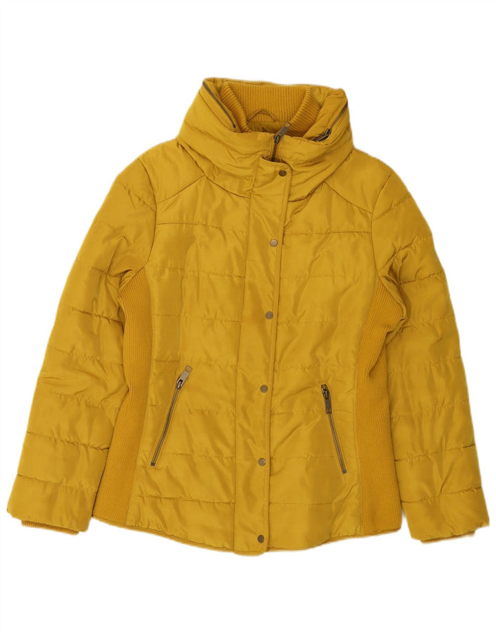 LAURA ASHLEY Veste matelassée pour femme UK 12 Jaune moyen Polyester