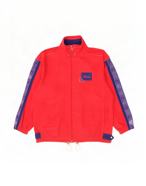 Diadora Veste de survêtement coupe ample graphique pour homme, petit, rouge, color block