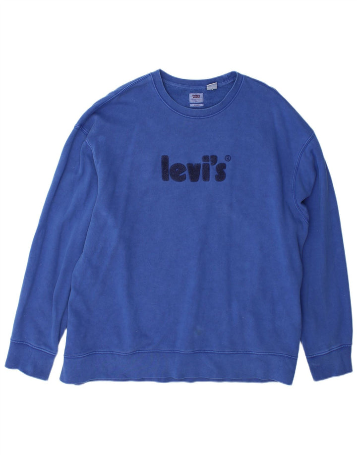 Levi's Sweat-Shirt Relaxed Graphic Homme Bleu Coton XL