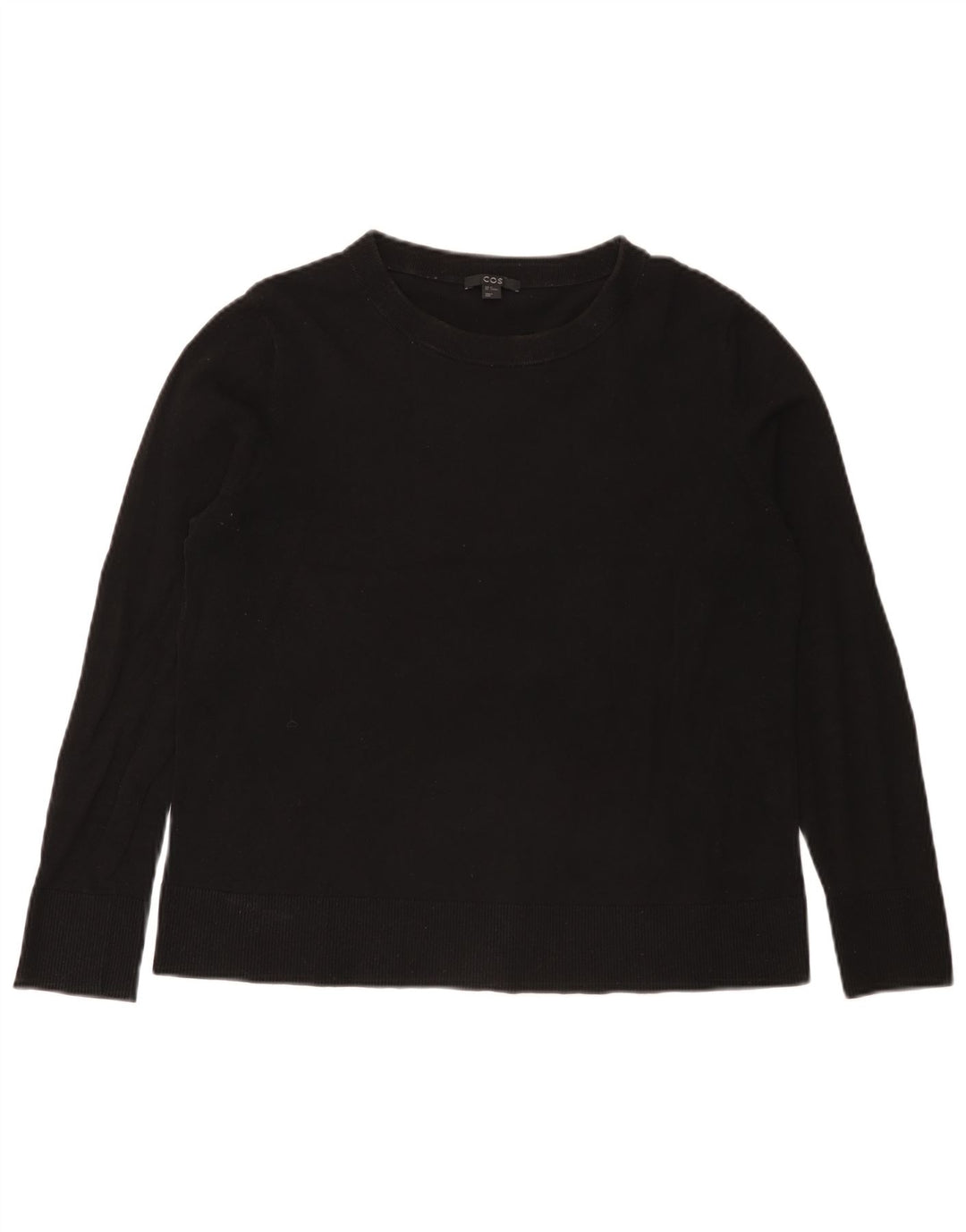 Cos Pull col bateau pour femme UK 14 en coton noir moyen