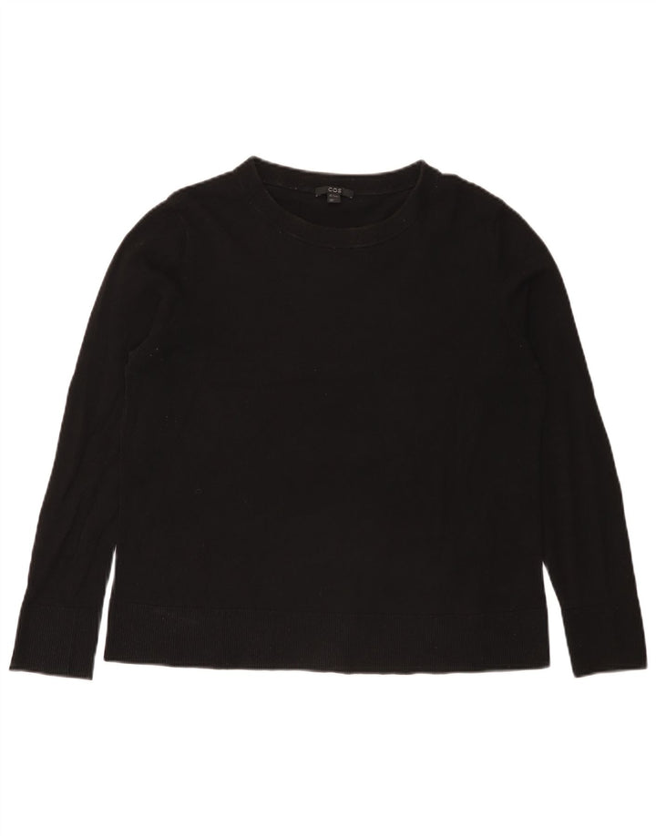 Cos Pull col bateau pour femme UK 14 en coton noir moyen