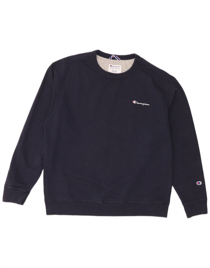 Champion Sweatshirt Jumper XL Bleu Marine Coton Homme