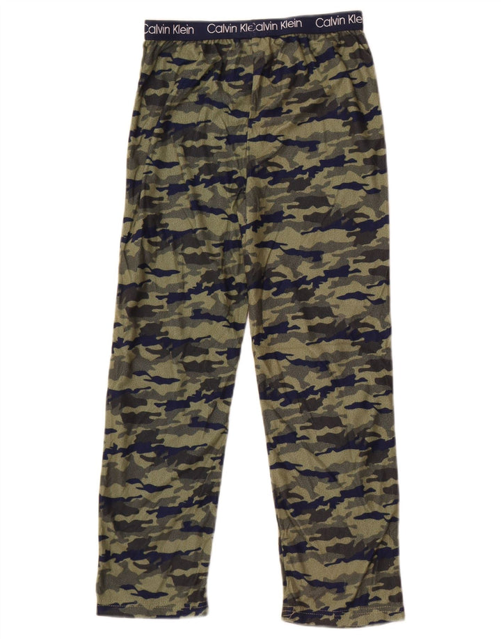 Calvin Klein Pantalon de survêtement garçon 7-8 ans Camouflage vert moyen
