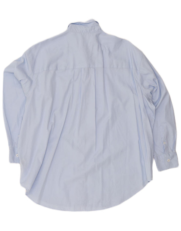 Marks & Spencer Robe chemise surdimensionnée pour femme UK 20 2XL Bleu Coton