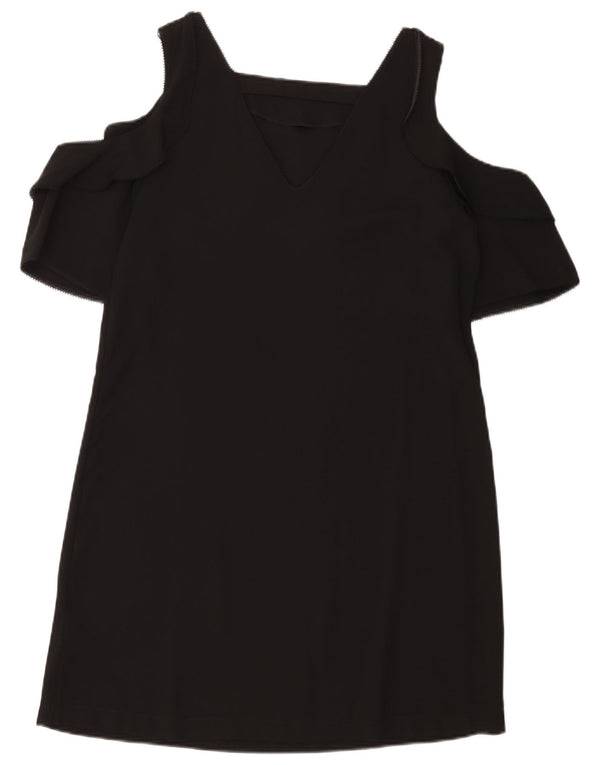 Next Robe à épaules dénudées pour femme UK 42 Medium Noir Polyester