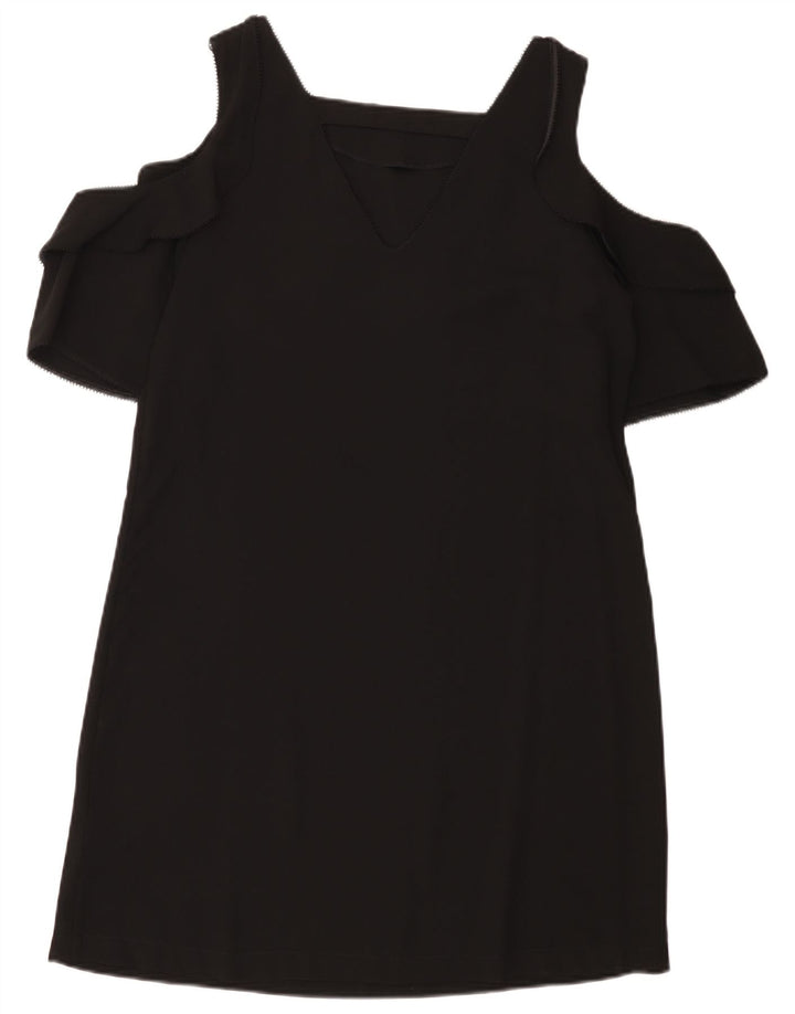 Next Robe à épaules dénudées pour femme UK 42 Medium Noir Polyester