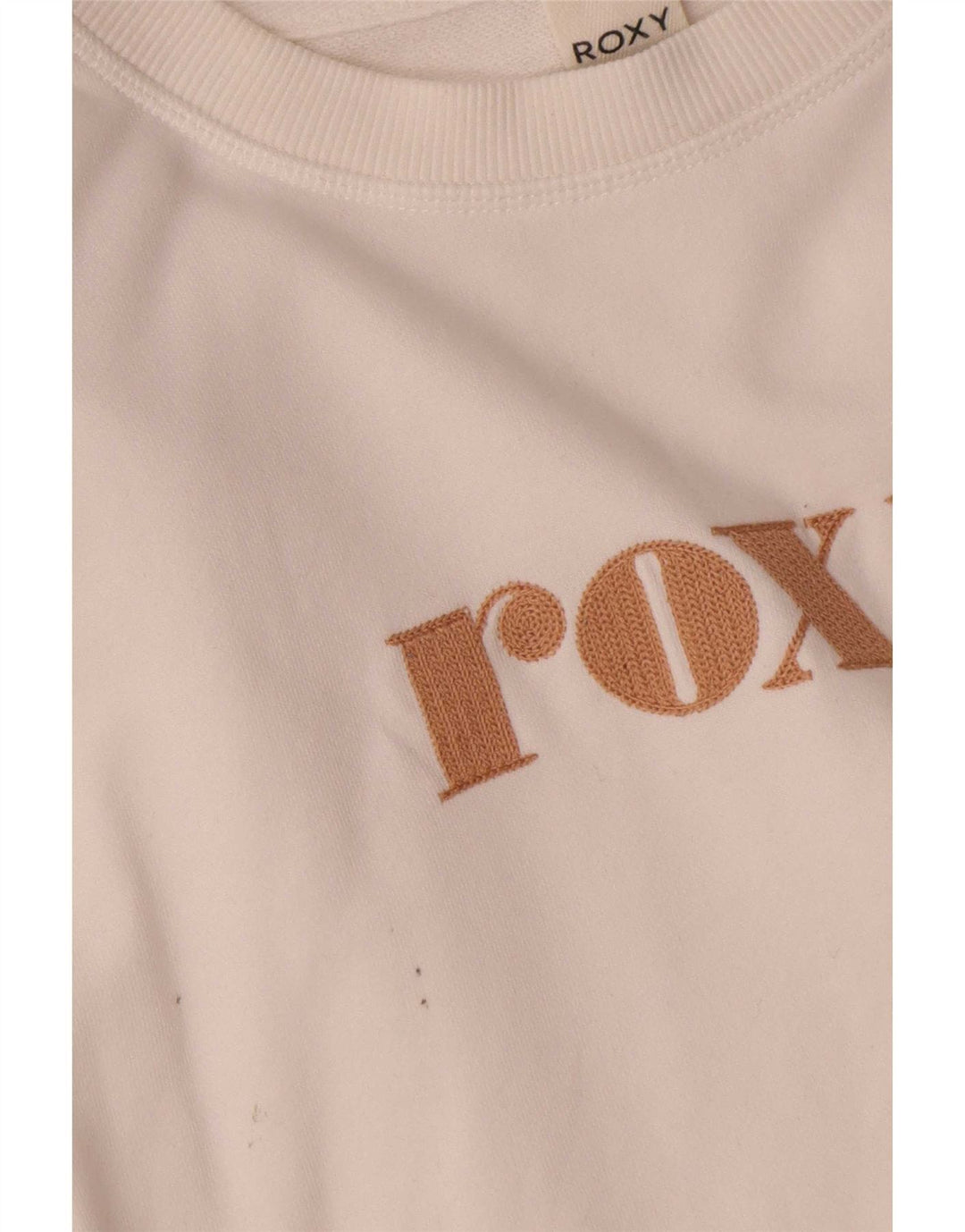 Roxy Sweat-shirt court surdimensionné pour femme UK 10 Petit Blanc