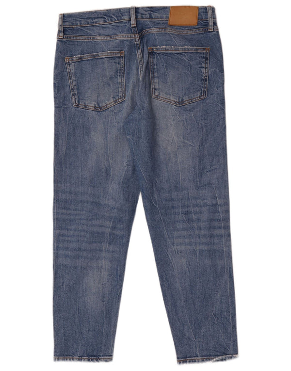 Zara Jean slim effet vieilli pour femme EU 40 Medium W30 L26 Bleu