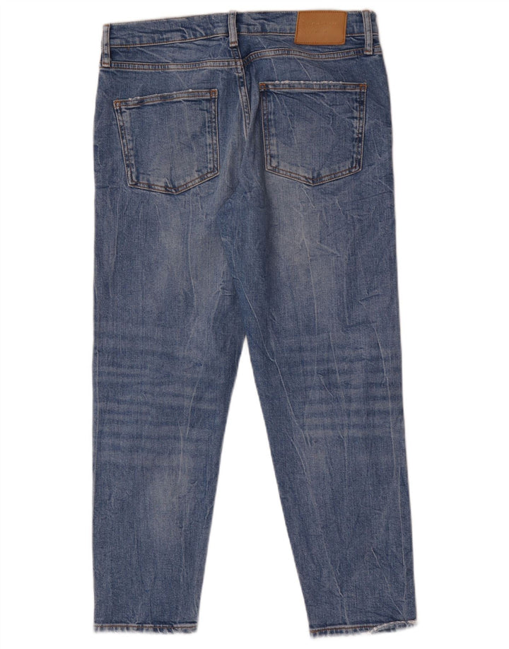 Zara Jean slim effet vieilli pour femme EU 40 Medium W30 L26 Bleu
