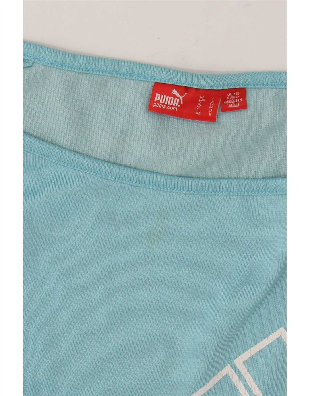 Puma T-shirt graphique pour femme UK 14 Large Bleu