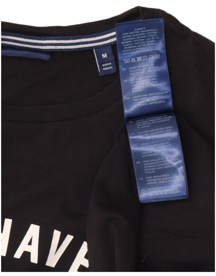 Gant T-Shirt New Haven Graphic Homme Noir Moyen Coton