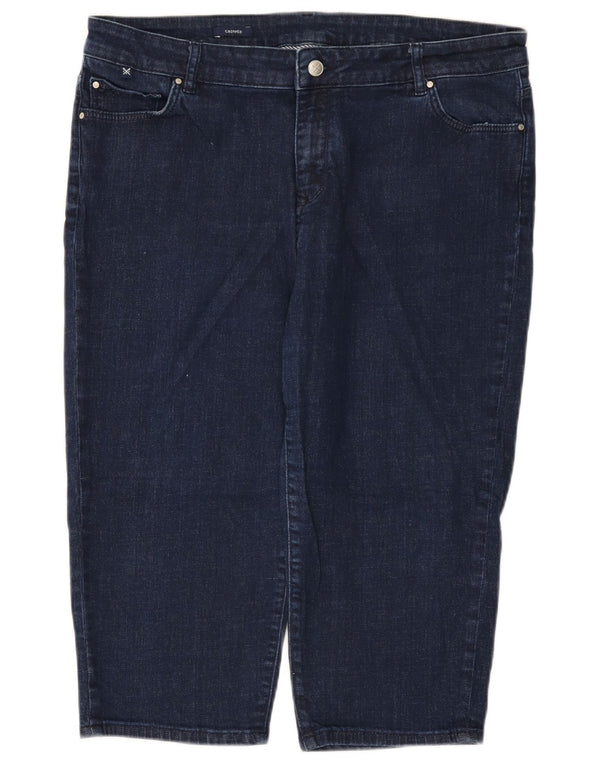 Crew Clothing Jean court pour femme UK 18 XL W38 L19 Bleu marine Coton