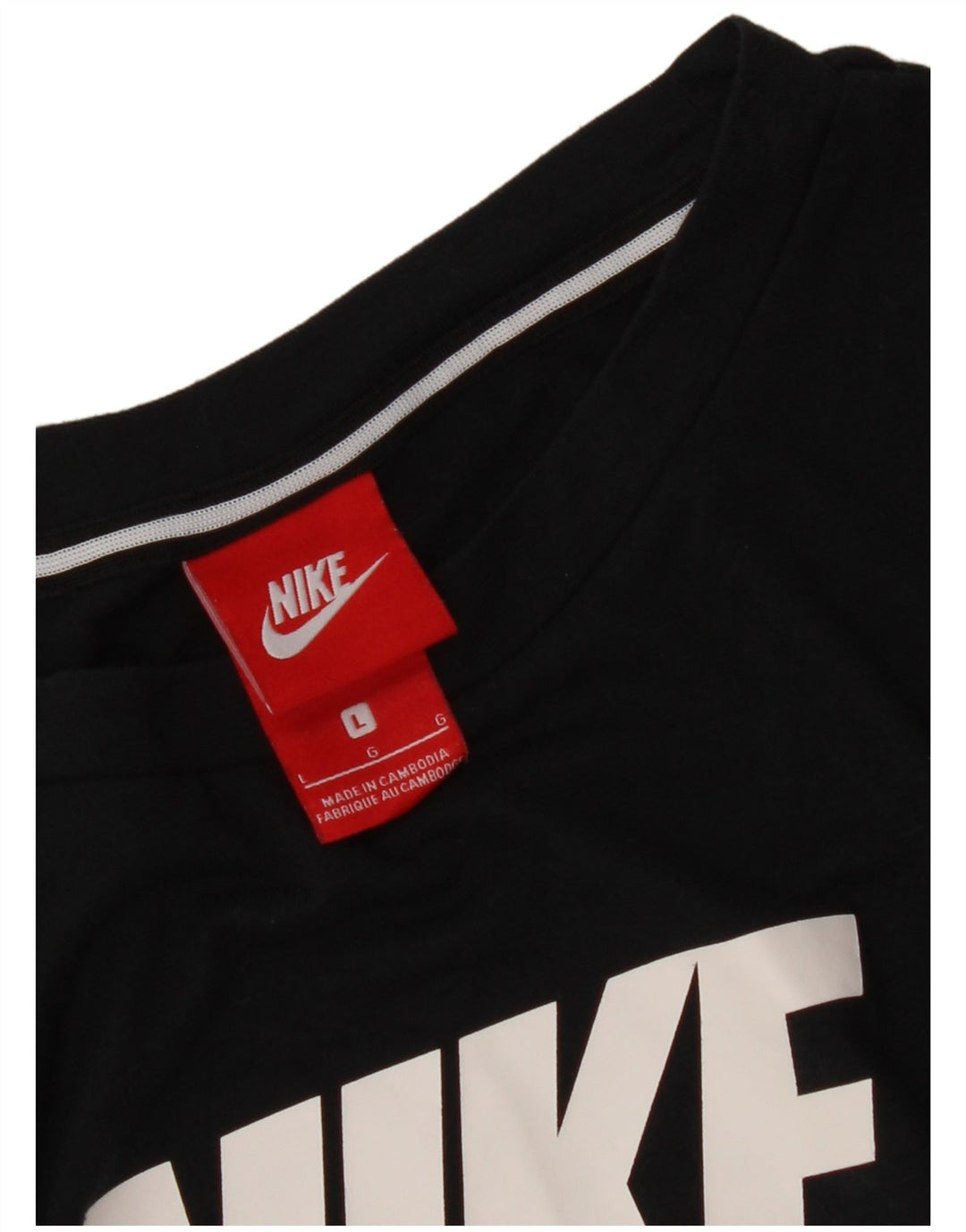 NIKE Débardeur graphique pour femme UK 16 Large Noir