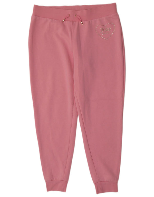 Juicy Couture Pantalon de survêtement pour femme UK 18 XL Rose Polyester