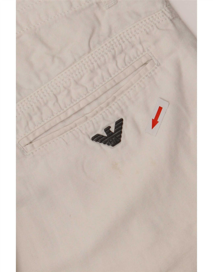Armani Short Chino Garçon 15-16 ans W32 Coton Blanc