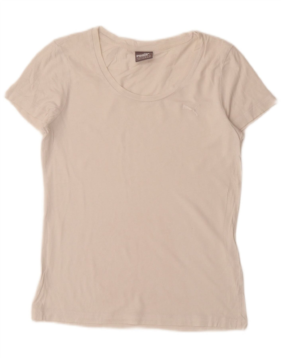 Puma T-shirt pour femme UK 10 Petit Blanc