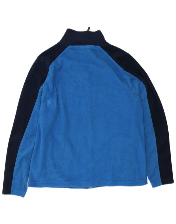 Pierre Cardin Veste polaire pour homme UK 40 Large Bleu Colorblock Polyester