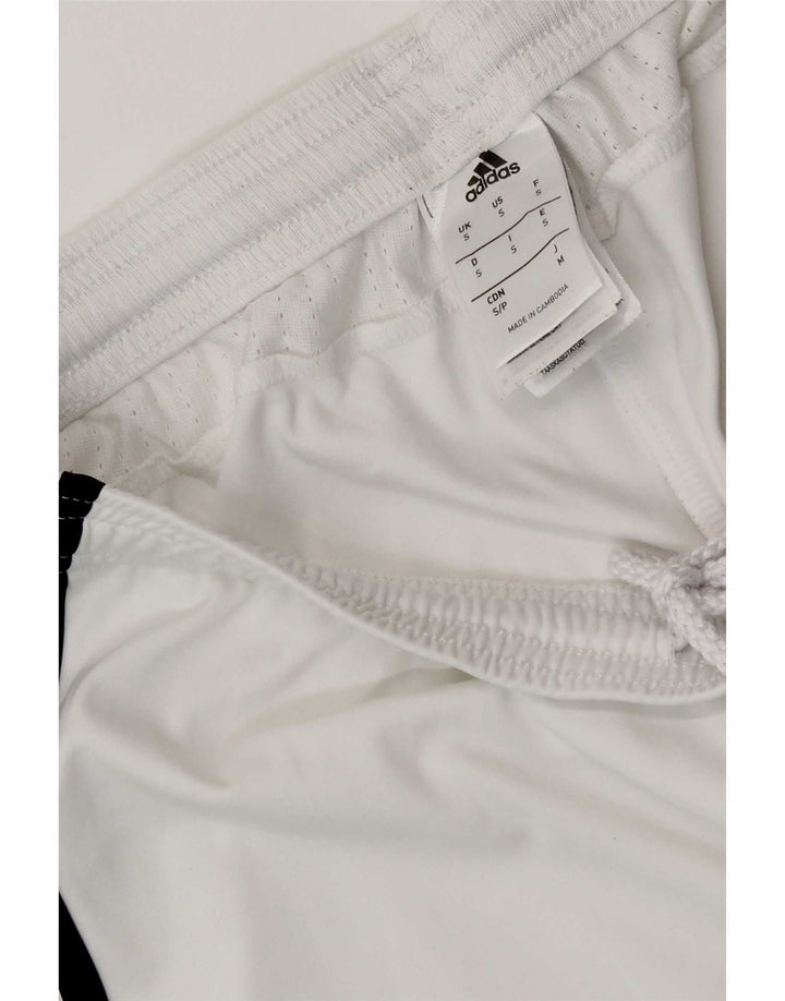 Adidas Short de sport Juventus pour femme UK 8 Small Blanc Polyester