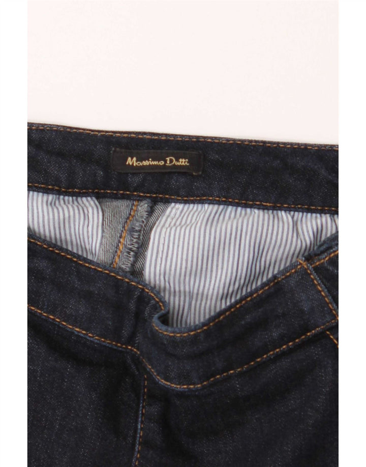 Massimo Dutti Jean évasé Femme W26 L30 Bleu Marine