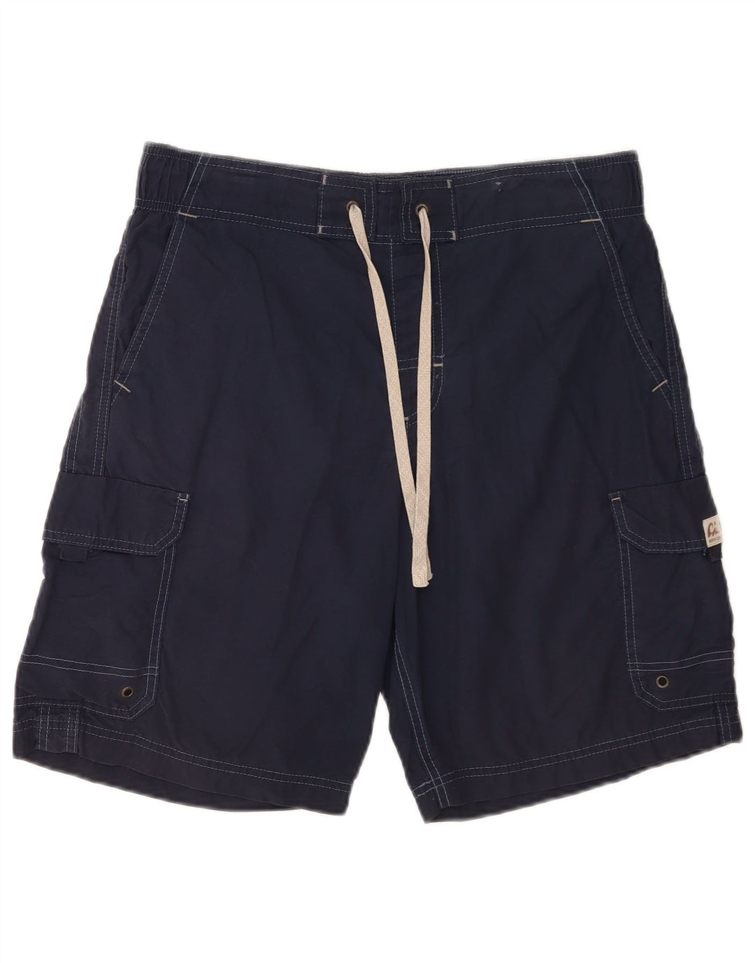 Marks & Spencer Short de Bain Cargo Homme Bleu Marine Moyen Coton