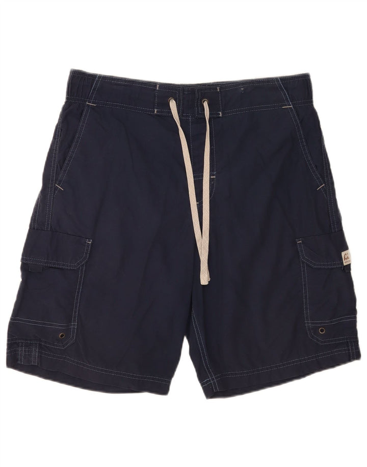 Marks & Spencer Short de Bain Cargo Homme Bleu Marine Moyen Coton