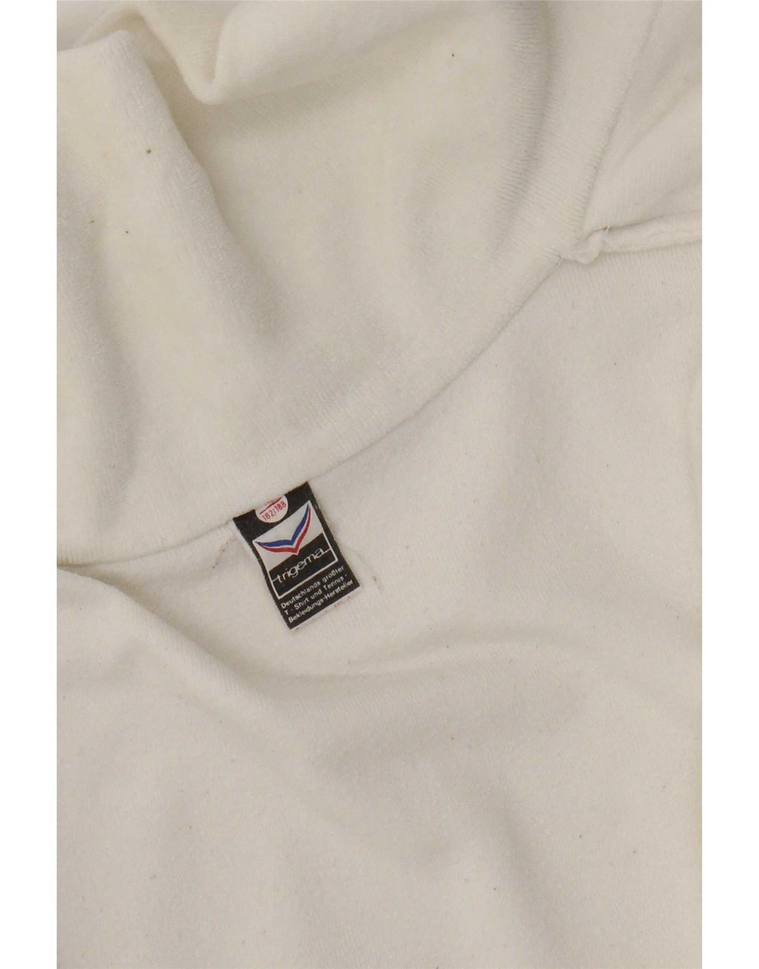 Trigema Veste de survêtement pour homme Petit coton blanc