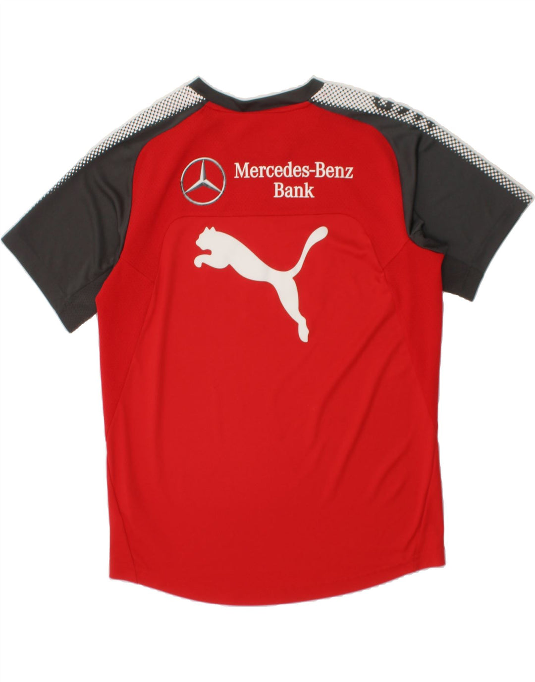 PUMA Boys Graphic T-Shirt Top 13-14 Years Red Colourblock Polyester Vintage Puma and Second-Hand Puma from Messina Hembry 