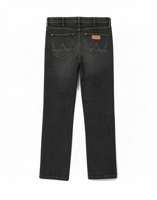 Wrangler Jean Droit Sara Femme W30 L28 Gris Coton