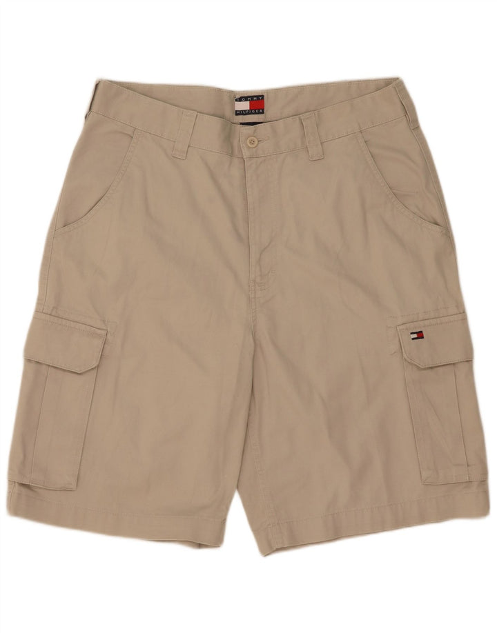Tommy Hilfiger Short cargo pour homme W34 Grand coton beige