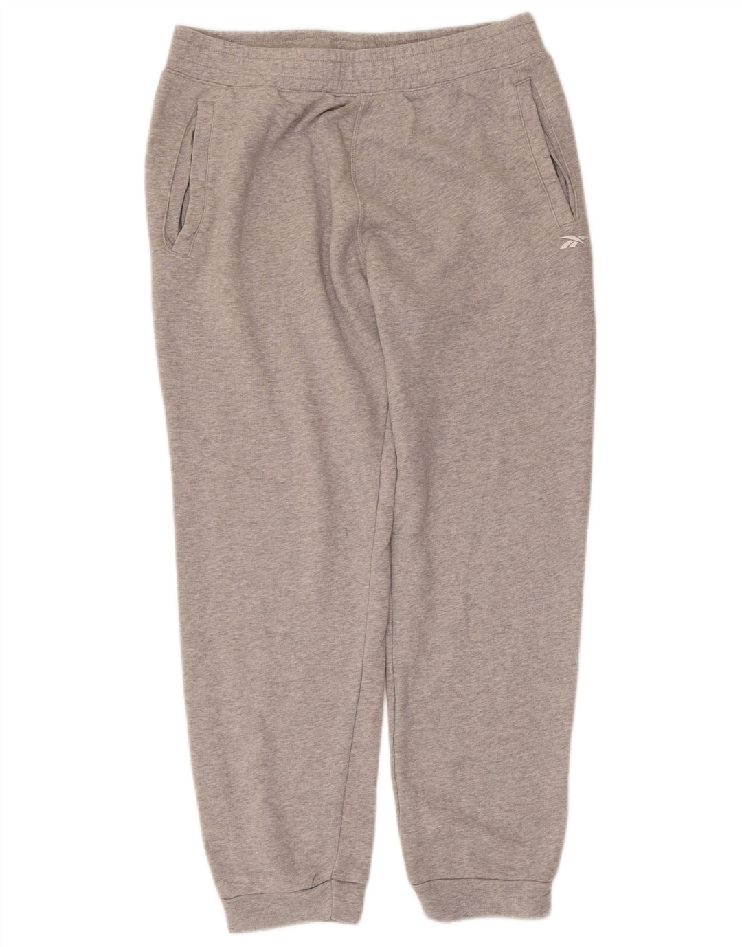 Reebok Pantalon de Survêtement Joggers Homme Gris Moyen Flecked Cotton
