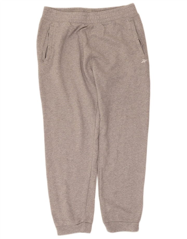 Reebok Pantalon de Survêtement Joggers Homme Gris Moyen Flecked Cotton
