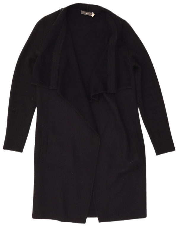 MINT VELVET Pull cardigan ouvert long pour femme UK 12 Noir moyen