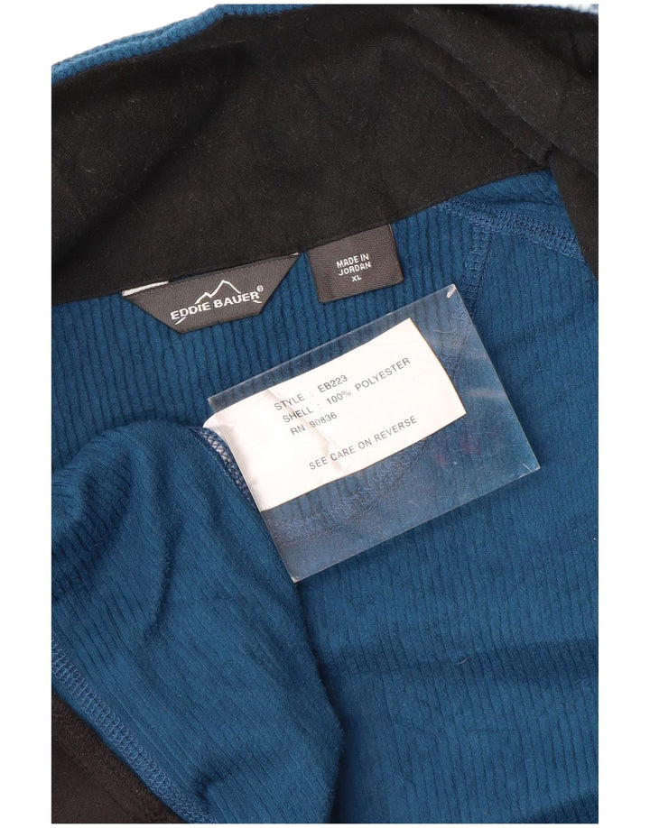 EDDIE BAUER Veste Polaire Femme UK 18 XL Bleu Polyester
