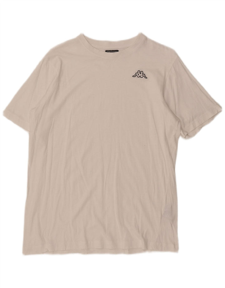 Kappa T-Shirt Homme Blanc Moyen Coton